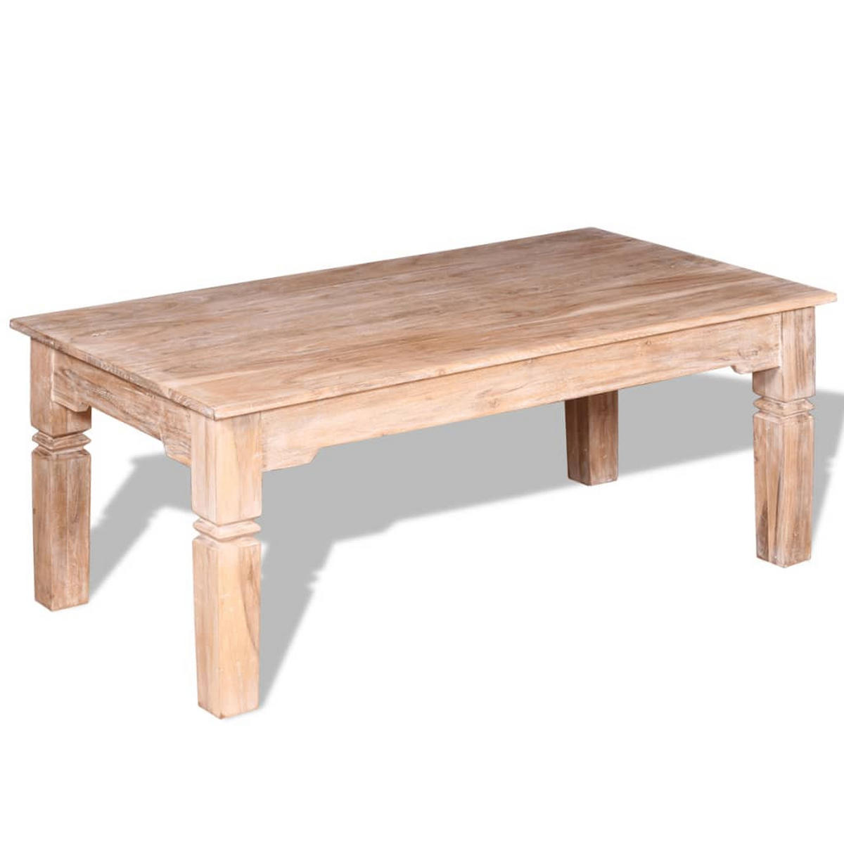 COUCHTISCH Akazienholz 110x60x45 cm - Braun, Holz (60/110/45cm) - furnicato
