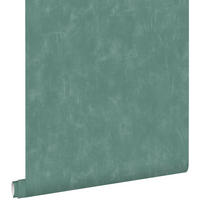 TAPETE mit malerischem Effekt 53 cm x 10.05 m - Türkis, Papier (53/1000cm) - ESTAhome