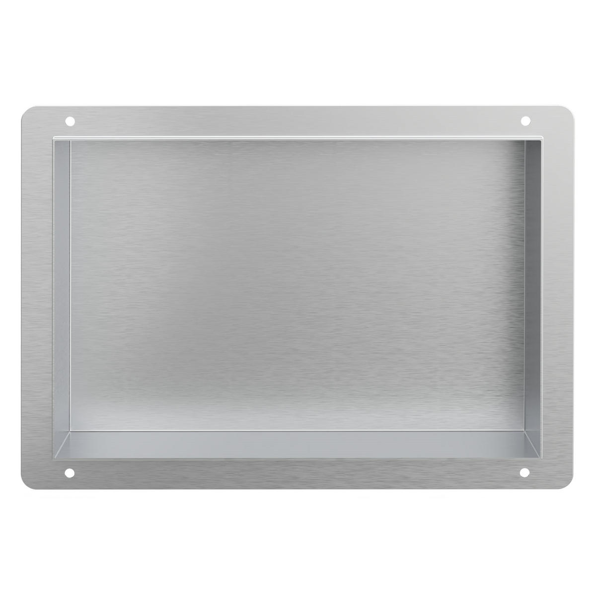 DUSCHNISCHE Silber 30/20 cm - Silberfarben, Metall (24/10/34cm) - LuxeBath