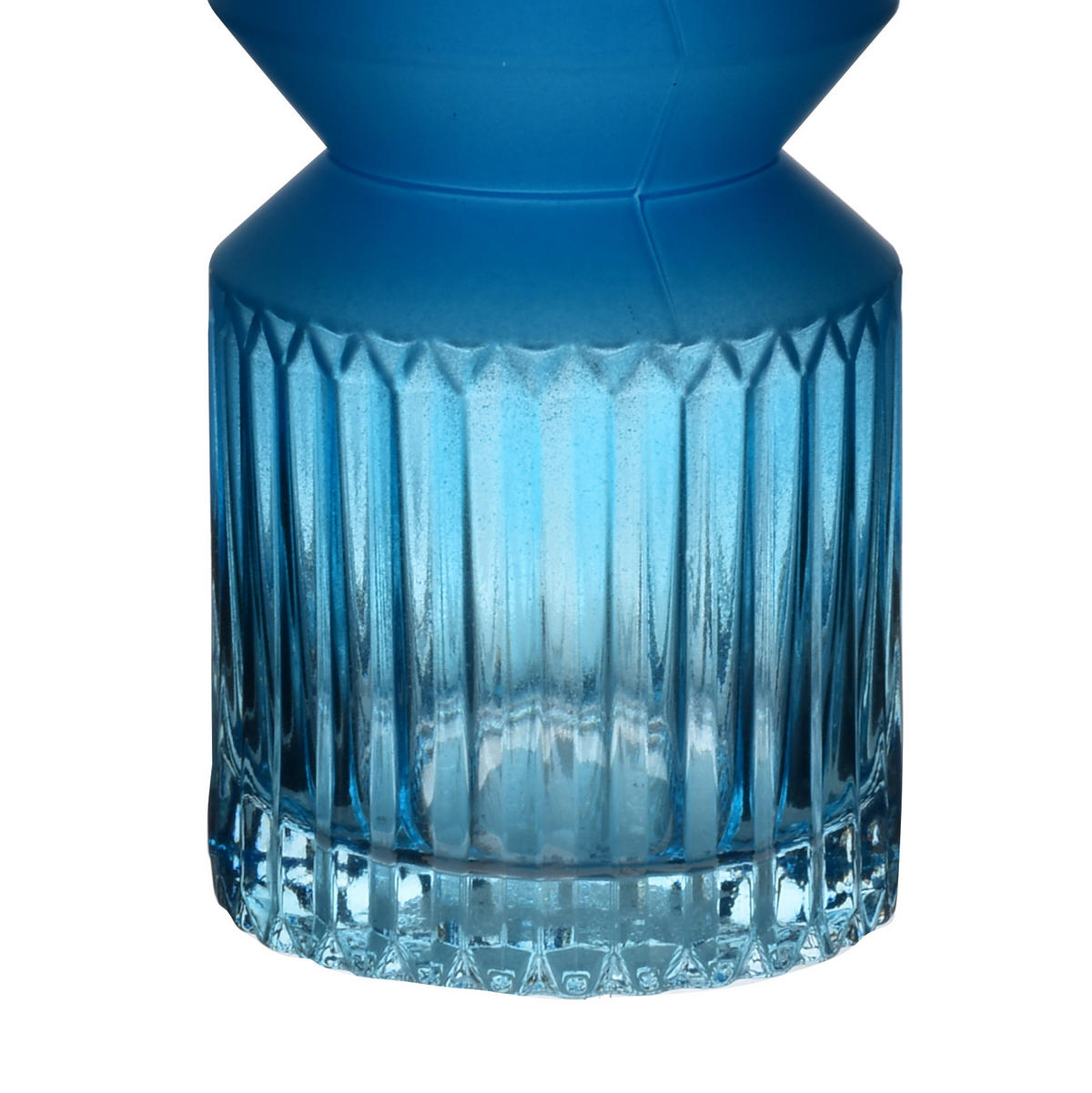 VASE Serenite Blau 12/12/30 cm Glas - Blau, Glas (30cm) - Mondex