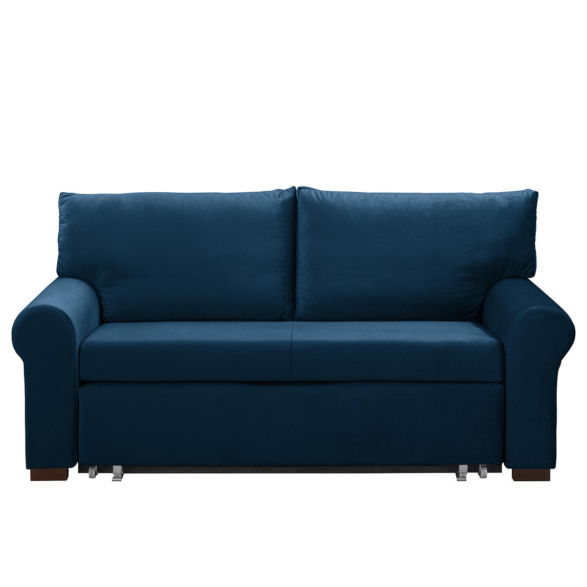 SCHLAFSOFA - Transparent/Dunkelblau, Birkenholz/Textil (185/95/90cm) - home24