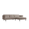 ECKSOFA Agada In Poso - Beige, Holzwerkstoff/Textil (281/174cm) - Fun Möbel