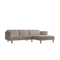 ECKSOFA Agada In Poso - Beige, Holzwerkstoff/Textil (281/174cm) - Fun Möbel