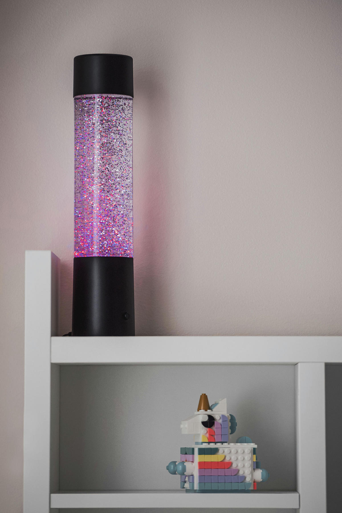 TISCHLAMPE GLITTER - Schwarz - 7.5/7.5/34 cm - Schwarz, Kunststoff (7.5/7.5/34cm) - Trio Leuchten