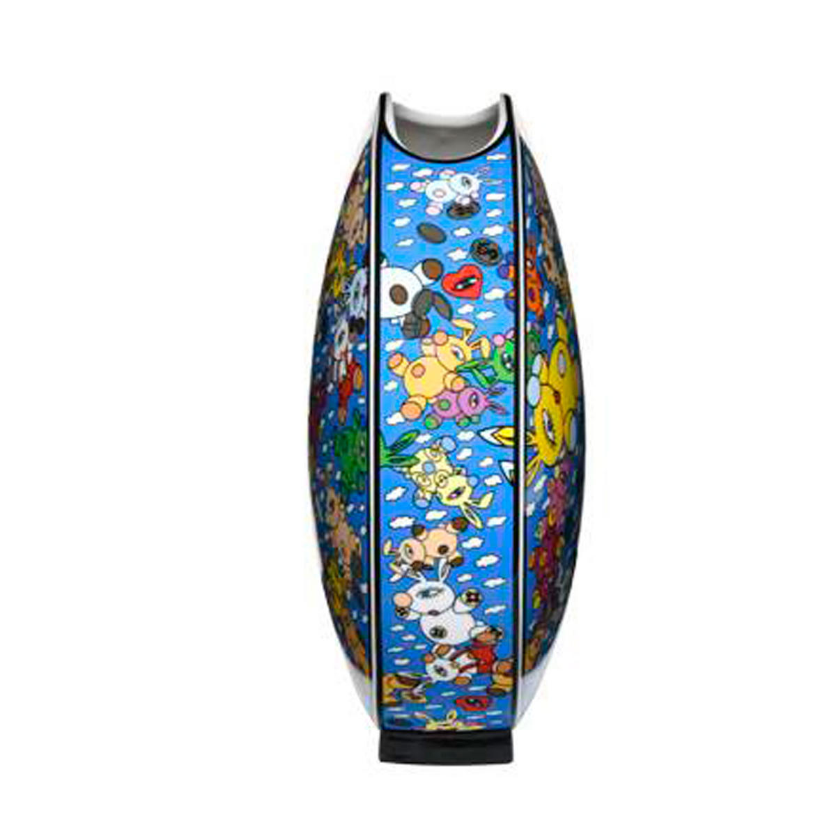 VASE Bergonzoli - Magic Bunny Explosion, Porzellan - Multicolor, Keramik (30cm) - Goebel