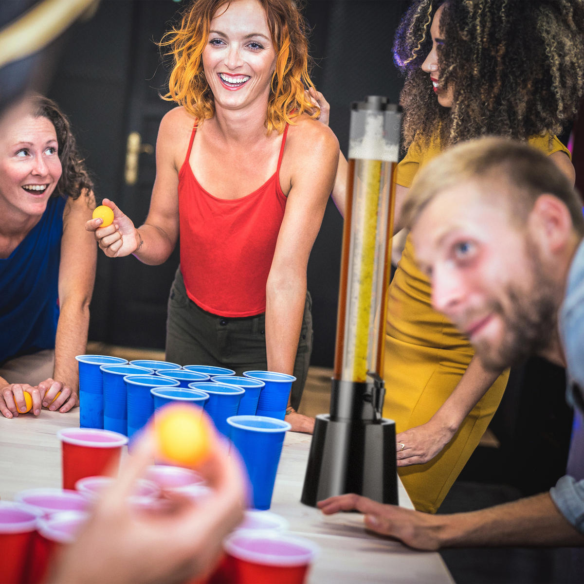 BIERSÄULE - Multicolor, Kunststoff (3L) - Relaxdays