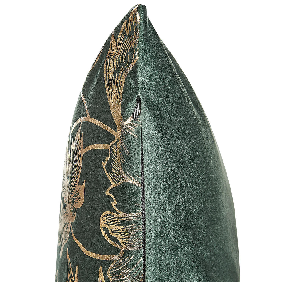 DEKOKISSEN 2er-Set Smaragdgrün 45/45 cm Daffodil - Smaragdgrün, Textil (45/45cm) - Beliani