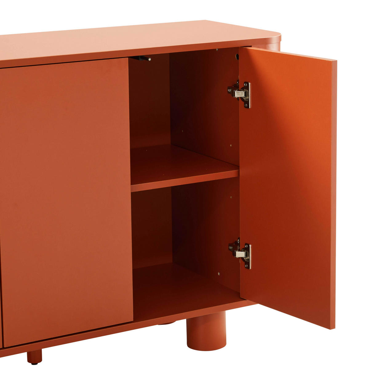 SIDEBOARD 120 cm, Orange - Orange, Holz (40/75/120cm) - Oviala