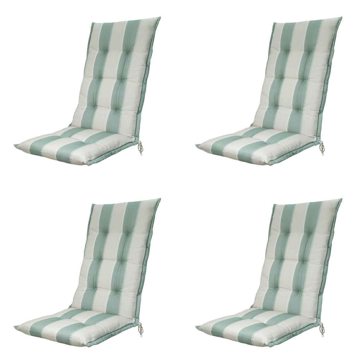 GARTENSTUHLKISSEN Banda 123/50 cm 4er-Set - Grün, Textil (50/7/123cm) - Madison
