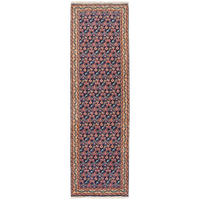 TEPPICH Assadabad Blau 237/71 cm Schurwolle - Blau, Textil (71/237cm) - Looma