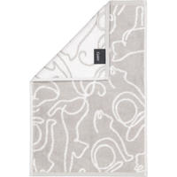 GÄSTETUCH CUTE CATS EDITION CATS 6264 PLATIN/WEISS - 76 - Grau, Textil (30/50cm) - Cawoe