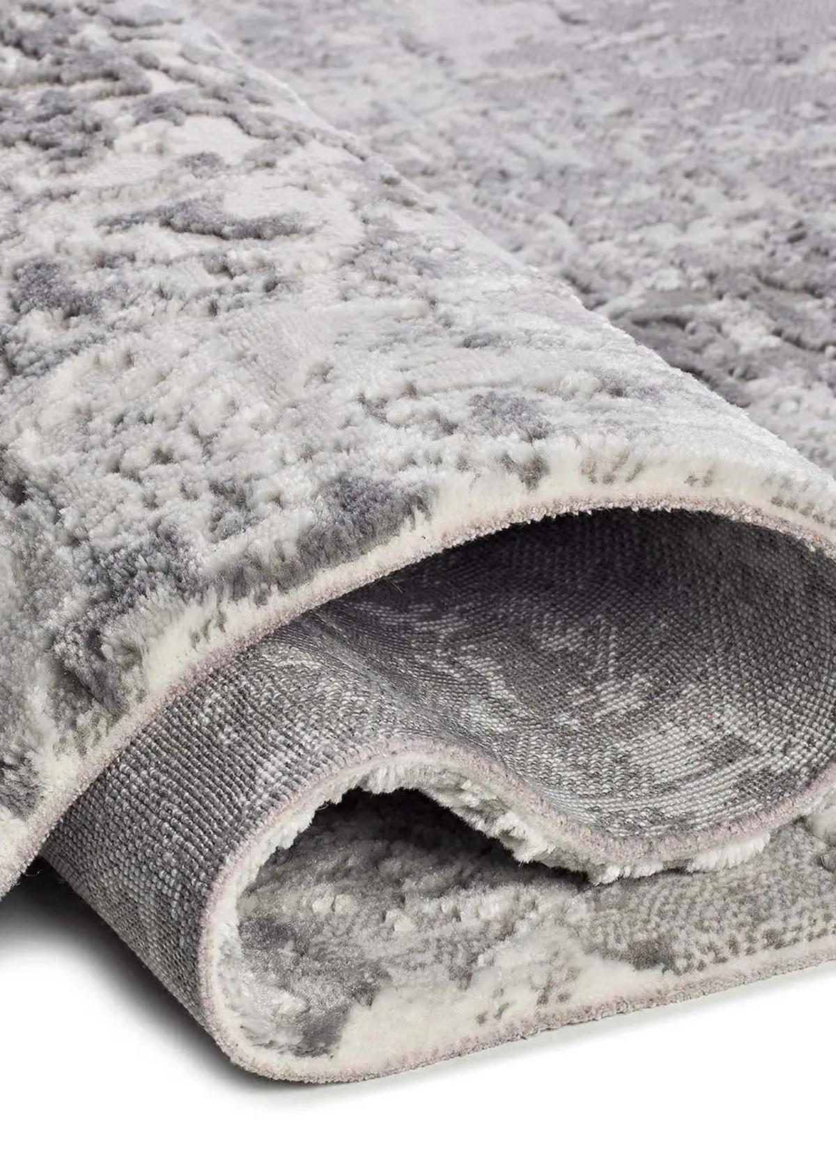 KURZFLORTEPPICH Grau Oris 77/150 cm - Grau, Naturmaterialien/Textil (77/150cm) - Atticgo