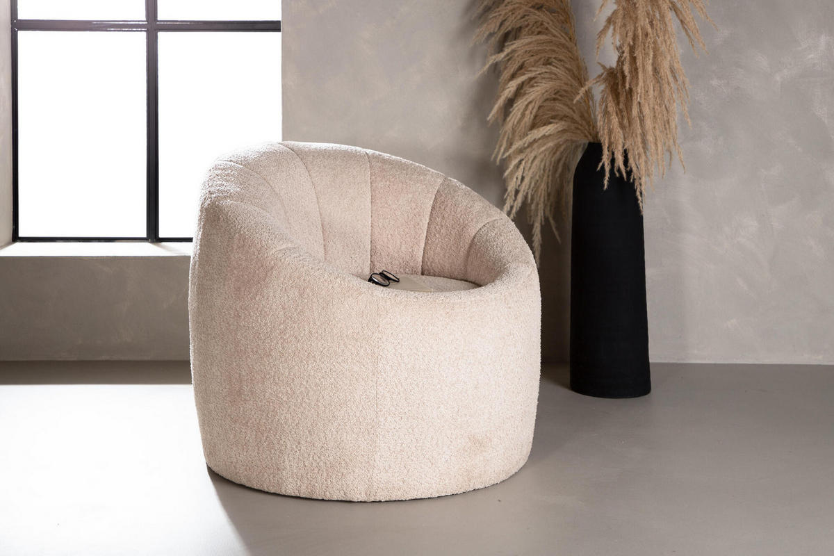 SESSEL WARREN Beige 81x82x72 cm - Beige, Textil (81/72/82cm) - FURNLUX