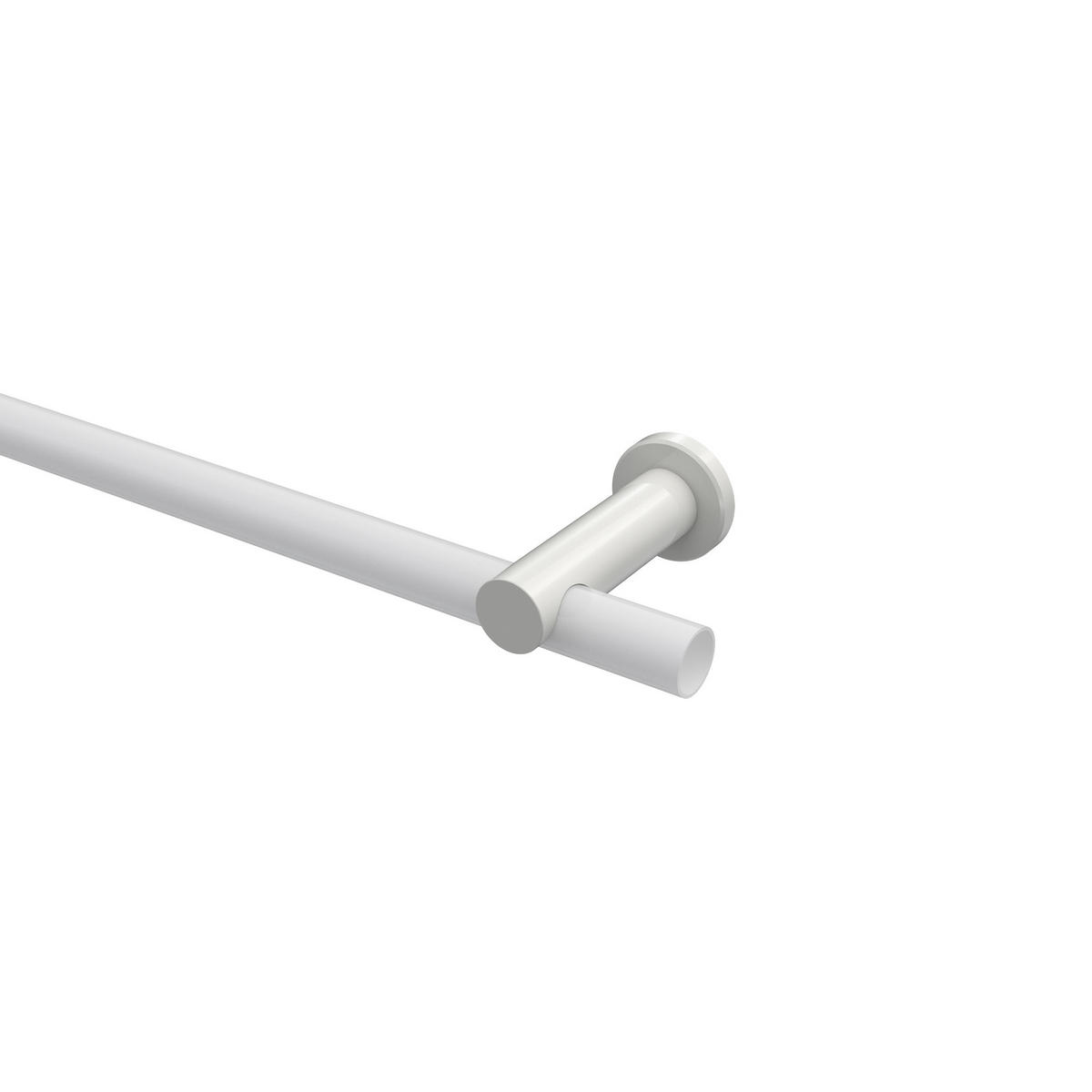 TRÄGER FÜR GARDINENSTANGEN 20 mm Ø, Platon 1-läufig, Weiß - Weiß, Metall (9/4/4cm) - INTERDECO