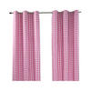 ÖSENVORHANG Karomuster blickdicht 2er-Set, 117/137 cm - Pink, Textil (117/137cm) - Homescapes