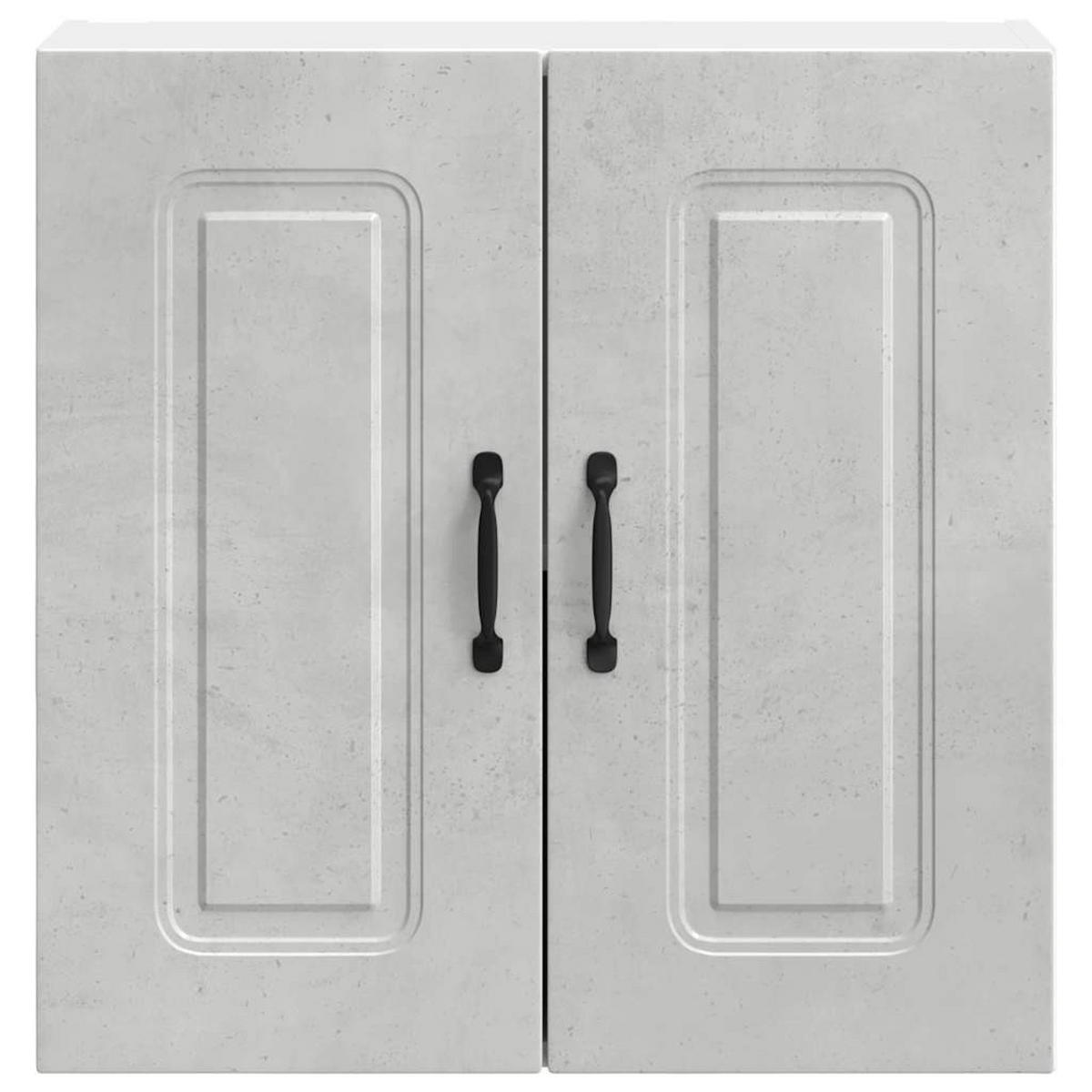 KÜCHEN-HÄNGESCHRANK Betongrau Holzwerkstoff - Grau, Holzwerkstoff (31/60/60cm) - vidaXL