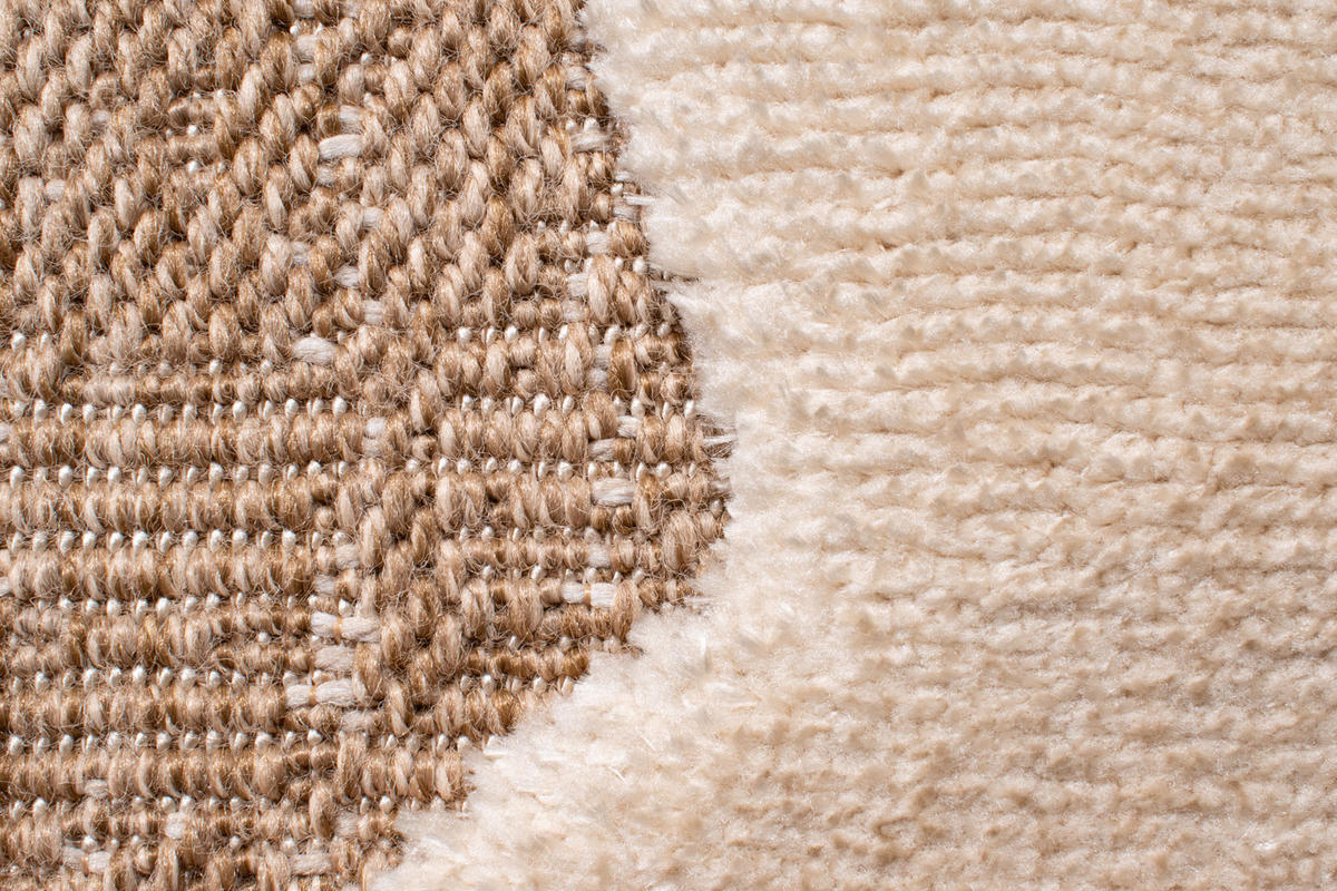 TEPPICH mit Juteoptik weißem grafischem Palma 200x290 cm - Weiß, Textil (200/290cm) - Nazar Rugs