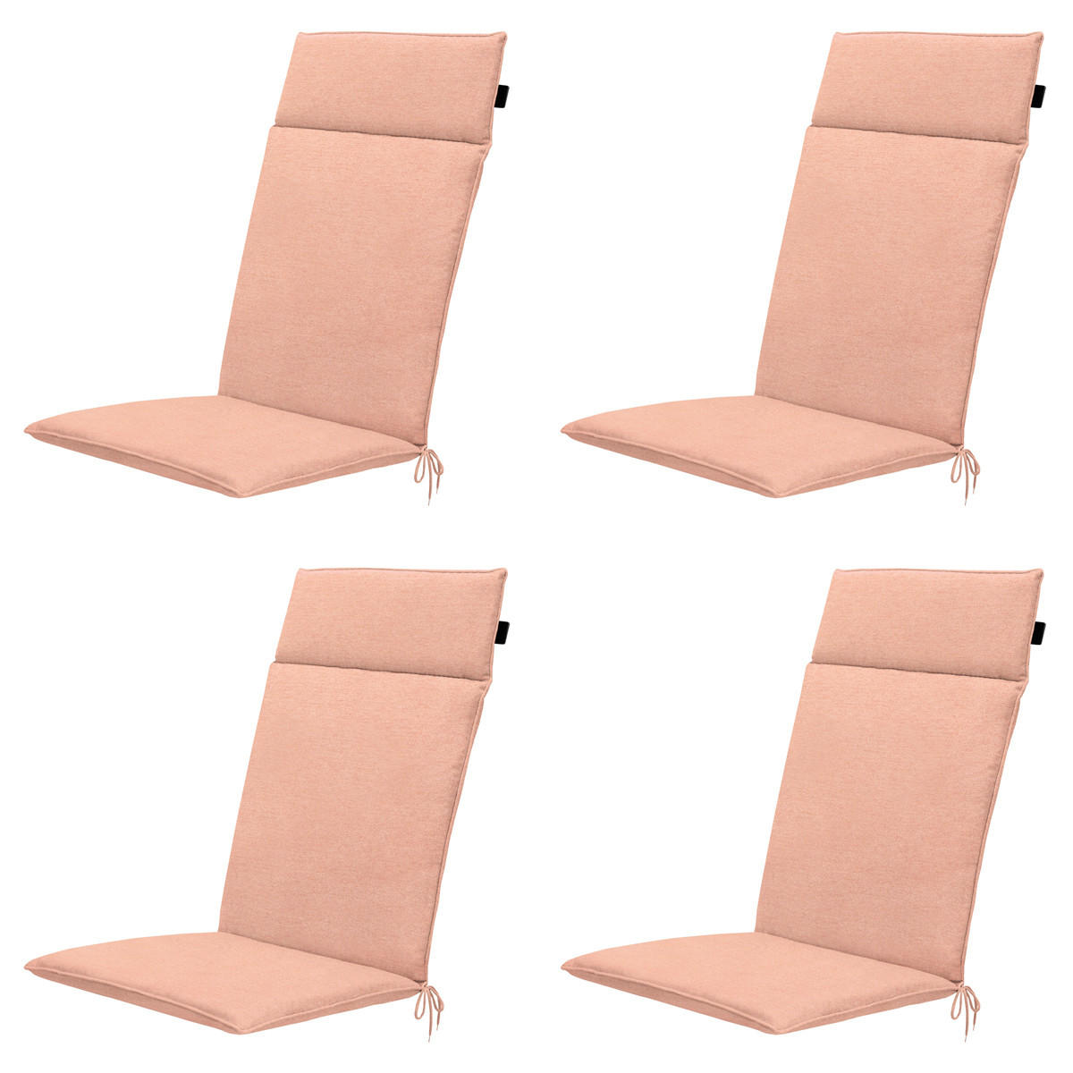 GARTENSTUHLKISSEN Naples 120/50 cm 4er-Set - Pink, Textil (50/8/120cm) - Madison