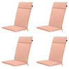 GARTENSTUHLKISSEN Naples 120/50 cm 4er-Set - Pink, Textil (50/8/120cm) - Madison