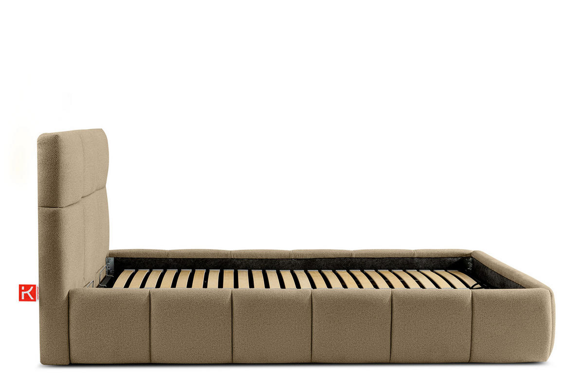POLSTERBETT ALTOS Einzelbett, gelb - Gelb, Holz/Holzwerkstoff (120/200cm) - KONSIMO®