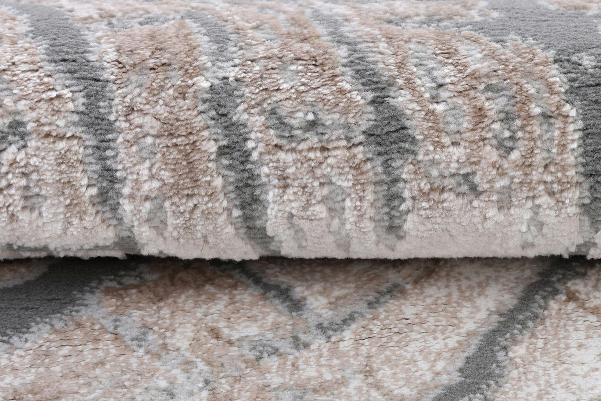 TEPPICH COMO Hellbeige 160/230 cm - Hellbraun, Kunststoff (160/230cm) - Tapiso