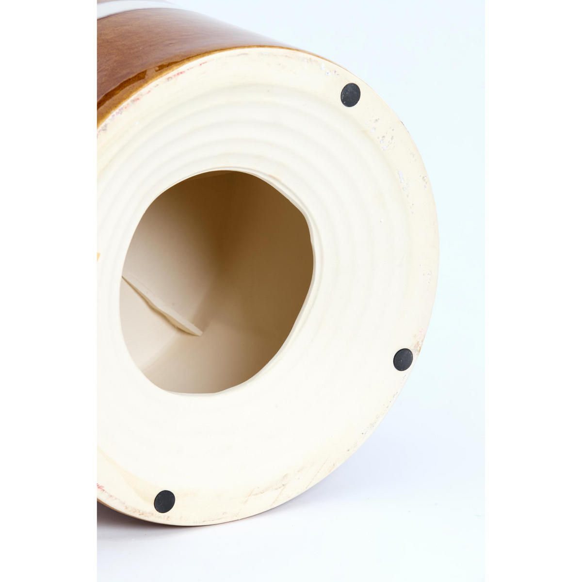 BEISTELLTISCH Mooca Braun 42/42/34 cm - Braun, Keramik (42/42/34cm) - Light & Living