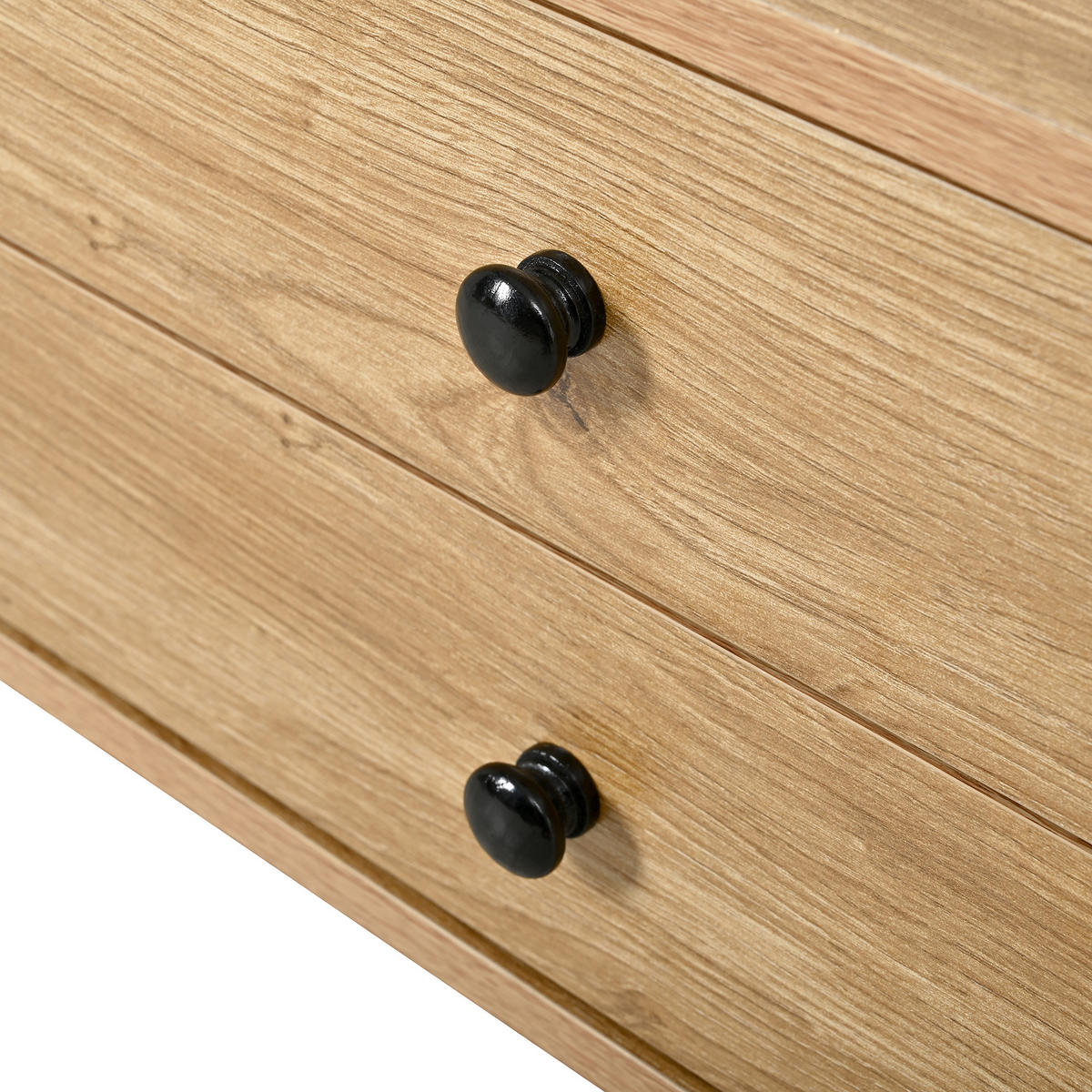 COUCHTISCH in Holzoptik Ovaler Wohnzimmertisch mit Schiebetüren und 2 Schubladen, 100 B / 50 T / 40 H(cm) - Hellbraun, Holzwerkstoff (50/100/40cm) - STILVORA