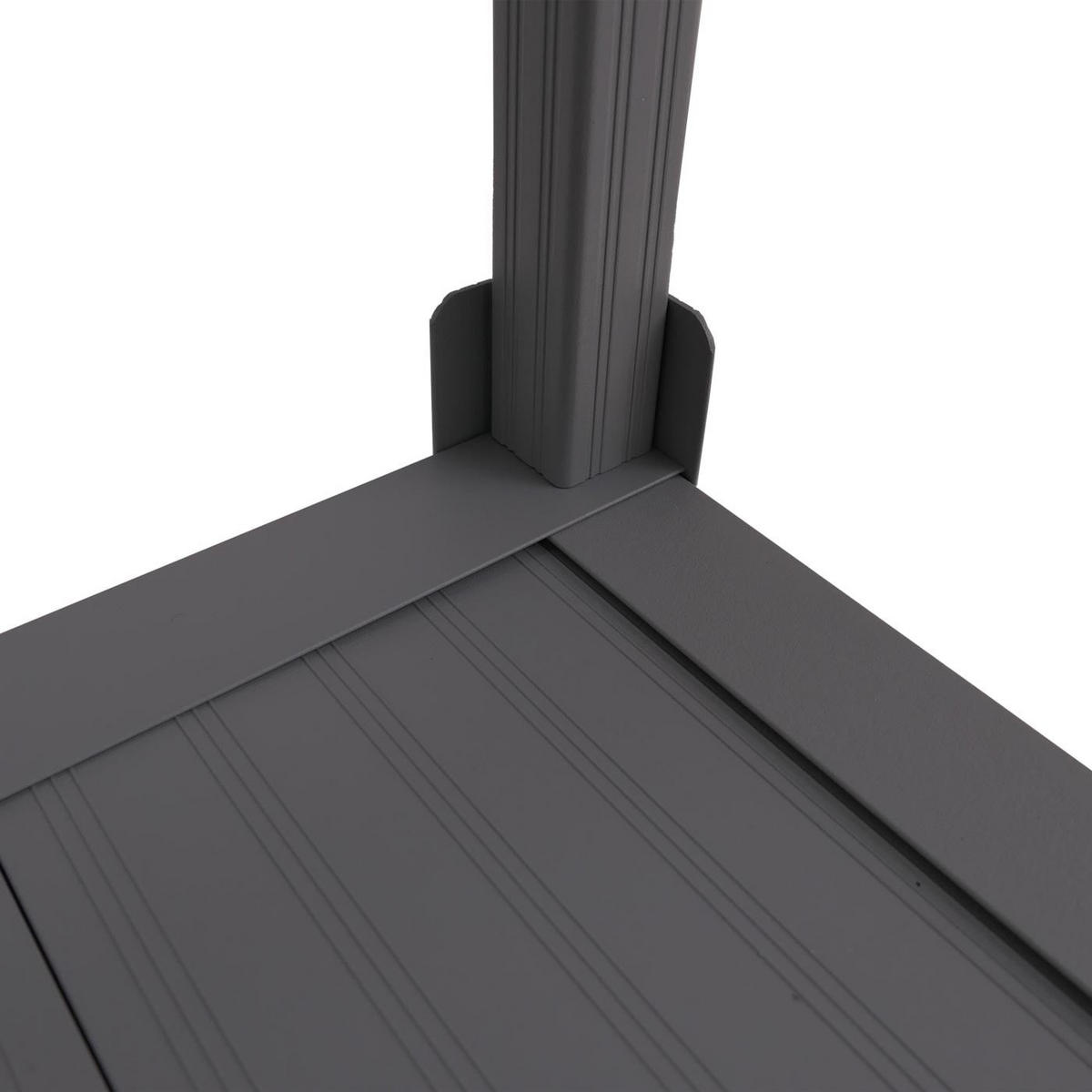 VERKLEIDUNG für Klimaanlage/Wärmetauscher 163x90x38cm Grau - Grau, Metall (90/163/38cm) - PROREGAL