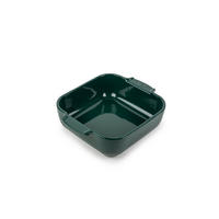 AUFLAUFFORM Keramik Appolia 21cm Quadratisch Waldgrün Spülmaschinenfest - Grün, Keramik (17.5/21/6cm) - PEUGEOT