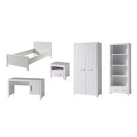 JUGENDZIMMEREINRICHTUNG Karalynn 8 Jugendzimmer komplett MDF Weiß - Weiß, Holzwerkstoff (270/1/170cm) - 58aufmkessel