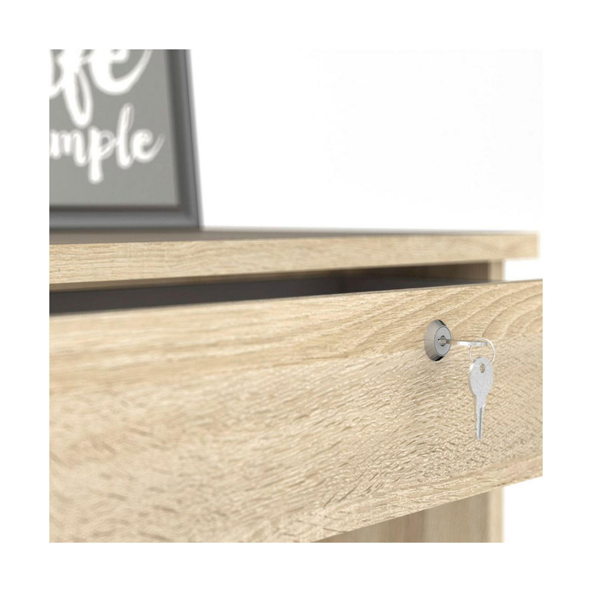 SCHREIBTISCH Fula Eichefarben 109/48/76 cm - Eichefarben, Holzwerkstoff (48/109/76cm) - ebuy24