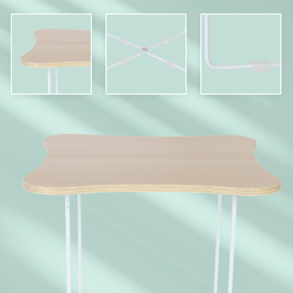 BEISTELLTISCH - Multicolor, Holzwerkstoff/Kunststoff (40/40/40cm) - Relaxdays