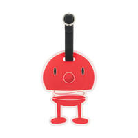 TASCHENANHÄNGER Bag tag rot 10,5 x 8 cm - Rot, Kunststoff (8/1/10.5cm) - Hoptimist