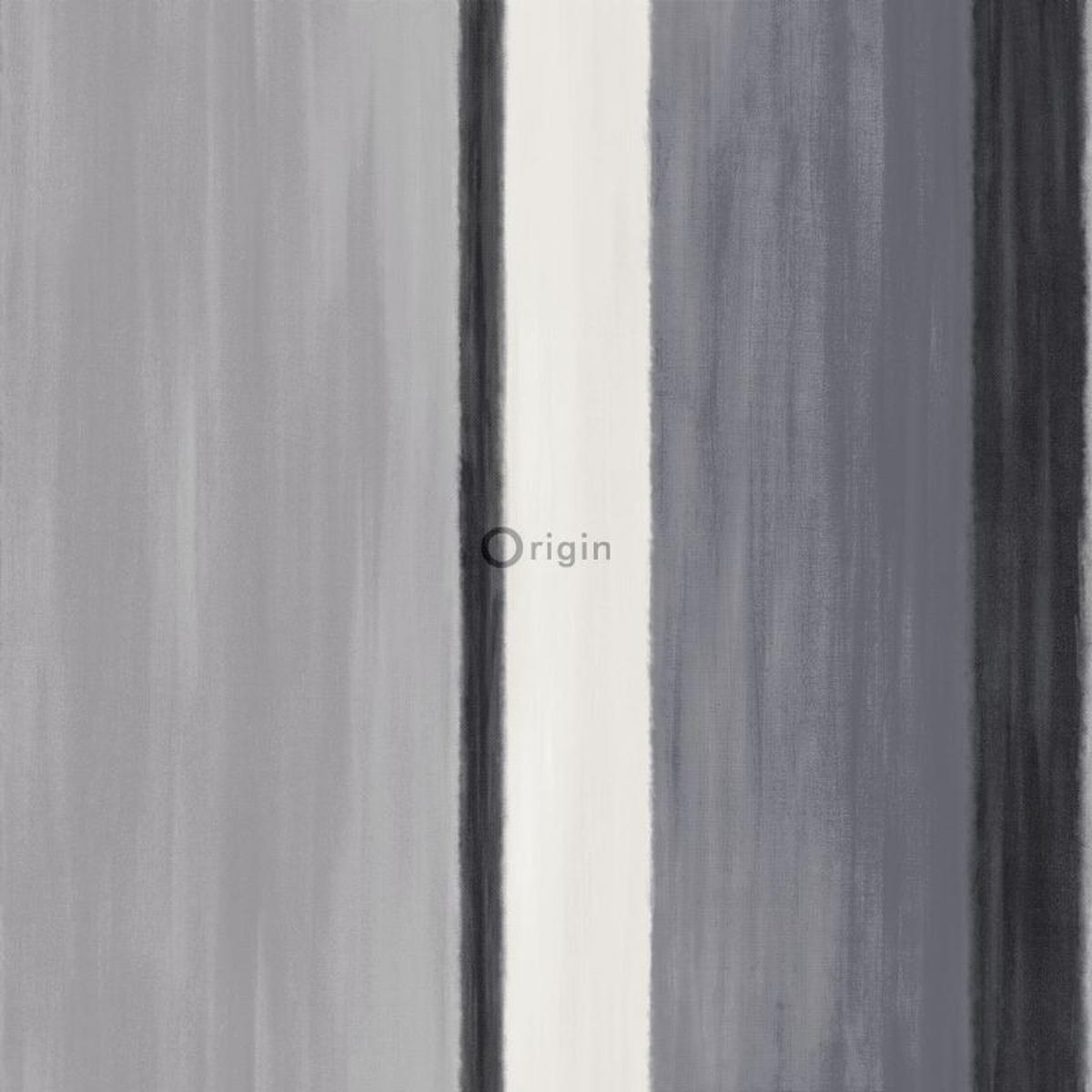 TAPETE Streifen 53 cm x 10.05 m - Schwarz, Papier (53/1000cm) - Origin Wallcoverings