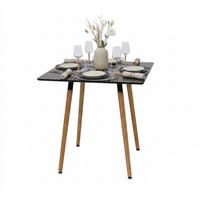 JÍDELNÍSTŮL - různobarevná, kov/dřevo (75/75/75cm) - Relaxdays