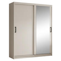 SCHWEBETÜRENSCHRANK Hela mit 2 Türen und Schubkasteneinsatz, 160 cm, Kaschmir - Kaschmir, Holzwerkstoff (160/205/60cm) - Beautysofa