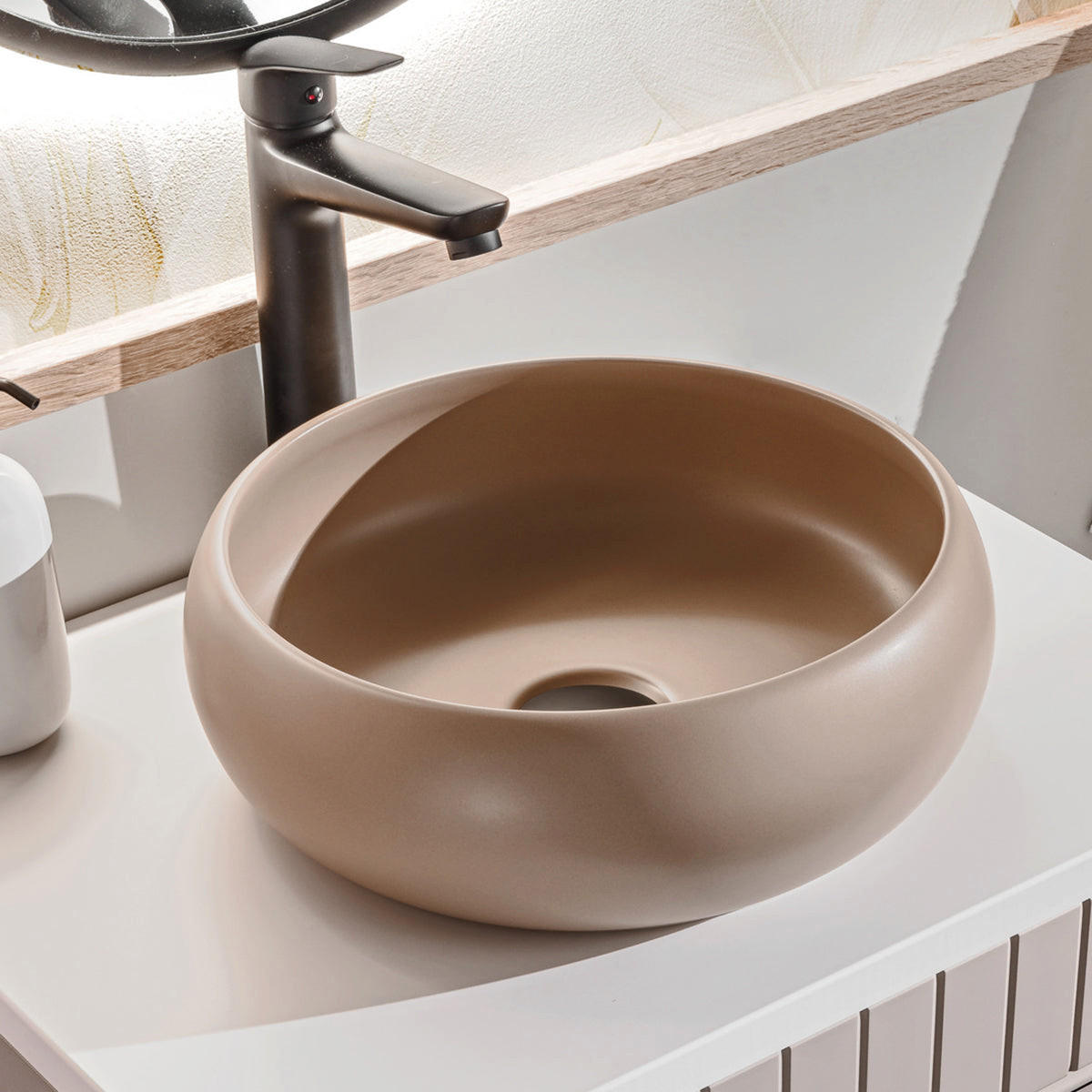 DOPPELWASCHTISCH 140.4cm Zelie Kaschmir - Beige, Holzwerkstoff (140.4/48/46cm) - Petits-meubles