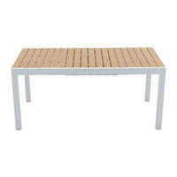 GARTENTISCH - 6 Personen, 8 Personen - Metall - Weiß - - Weiß, Metall (90/230/74cm) - Vente-Unique