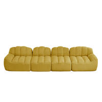 SOFA modular frameless Gelb - Gelb, Kunststoff (104/79/366cm) - Meubliv