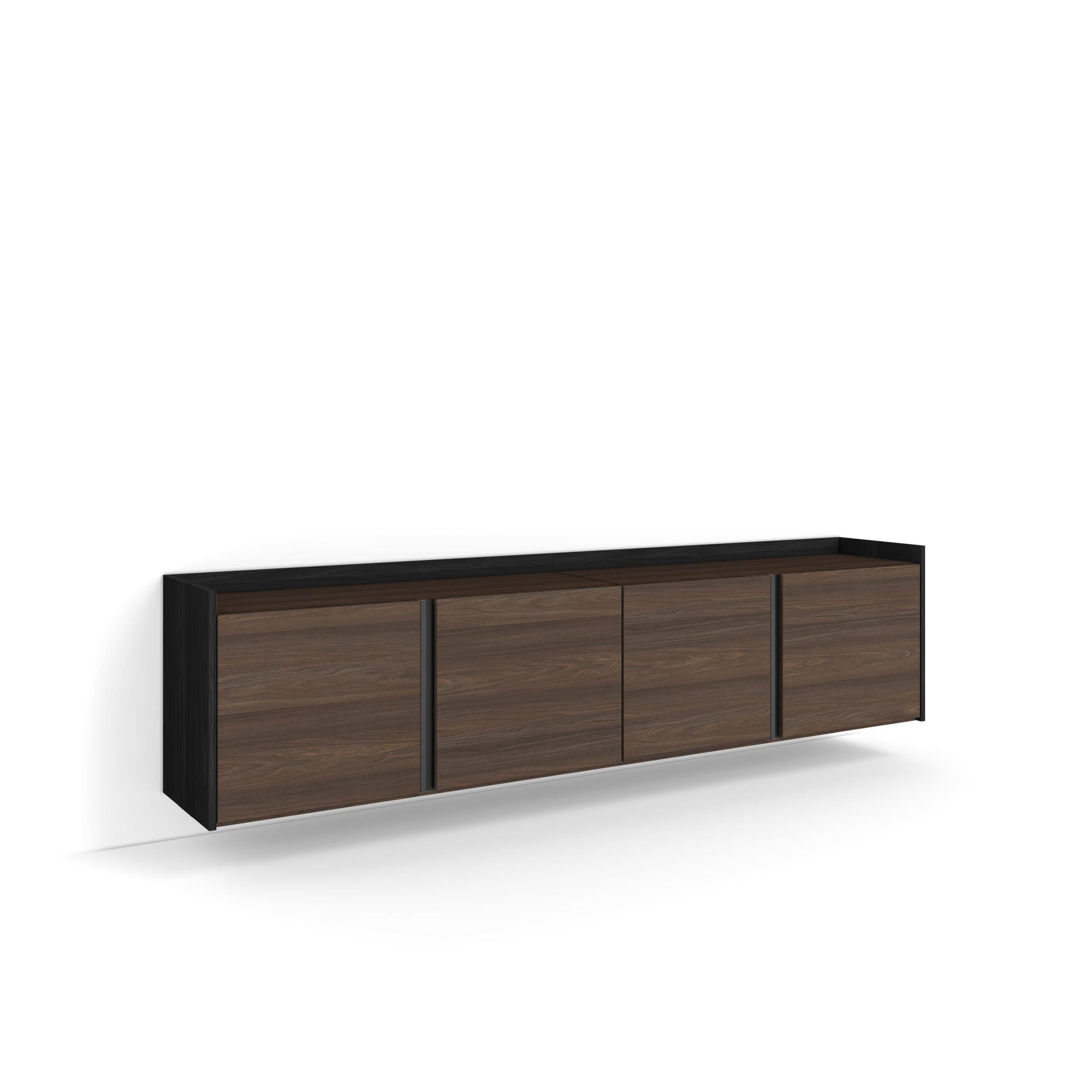 Skraut Home Lowboard, Dunkelbraun 207x50x35 cm