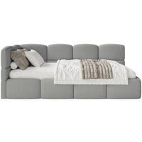 JUGENDBETT Cloudy Grau 120 cm, Bouclé - Schwarz/Grau, Kunststoff/Textil (120/200cm) - Selsey