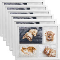 BILDERRAHMEN Galeria 15x21cm + 10x15cm Weiß (6tlg) - Weiß, Holzwerkstoff (30/2/37cm) - BoMoe