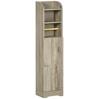 HOCHSCHRANK DE-17309 Grau & Natur - Grau, Holzwerkstoff (18/100/23cm) - ComfortXL