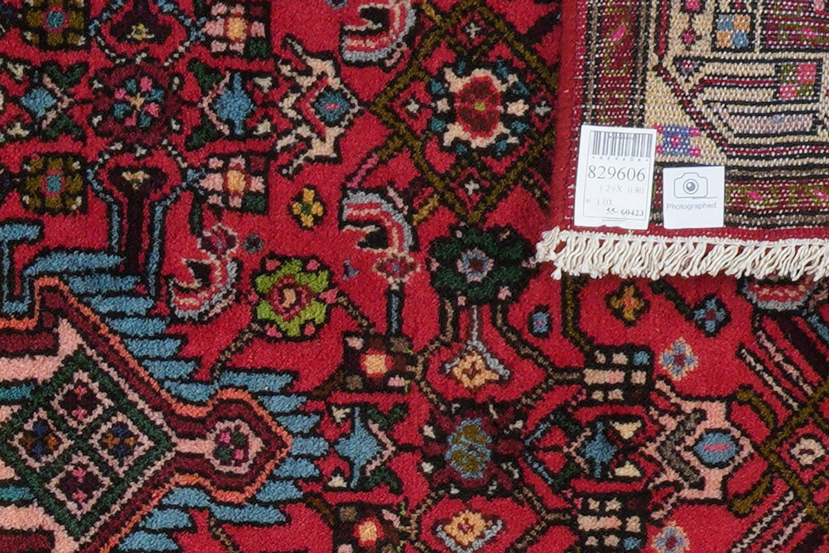 ORIENTTEPPICH handgeknüpft Assadabad Rot 129/80 cm Schurwolle - Rot, Textil (80/129cm) - Looma