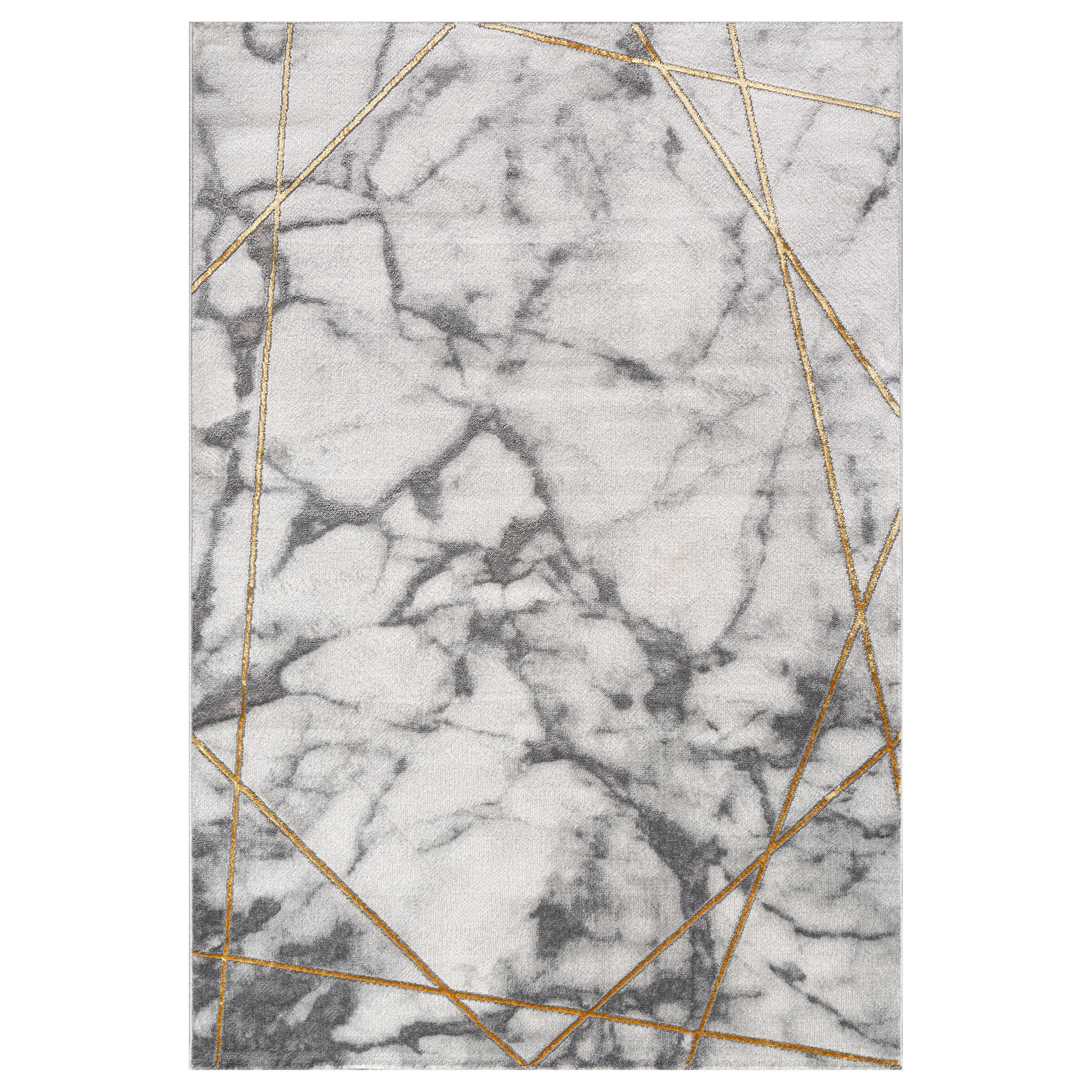 KURZFLORTEPPICH 120/170 cm Kraft 523 - Goldfarben, Textil (120/170cm) - Paco Home