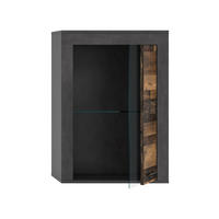 VITRINE JAM (B/H/T: ca. 60/86/35 cm) in Matera/Old Wood Nachbildung - Naturfarben, Holzwerkstoff (60/86/35cm)