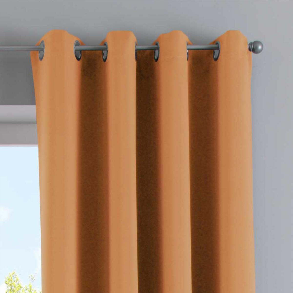 VORHANG »NEW YORK« HxB 225x140 cm Orange - Orange, Textil (140/225cm) - Gardinenbox