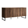 SIDEBOARD mit 3 Türen - Dunkel Natur - CEVANIA - Braun, Holz (140/66/40cm) - Vente-Unique