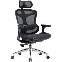 BÜROSTUHL Doro C300 Schwarz mit Lordosenstütze - Schwarz, Textil (59/77/39cm)