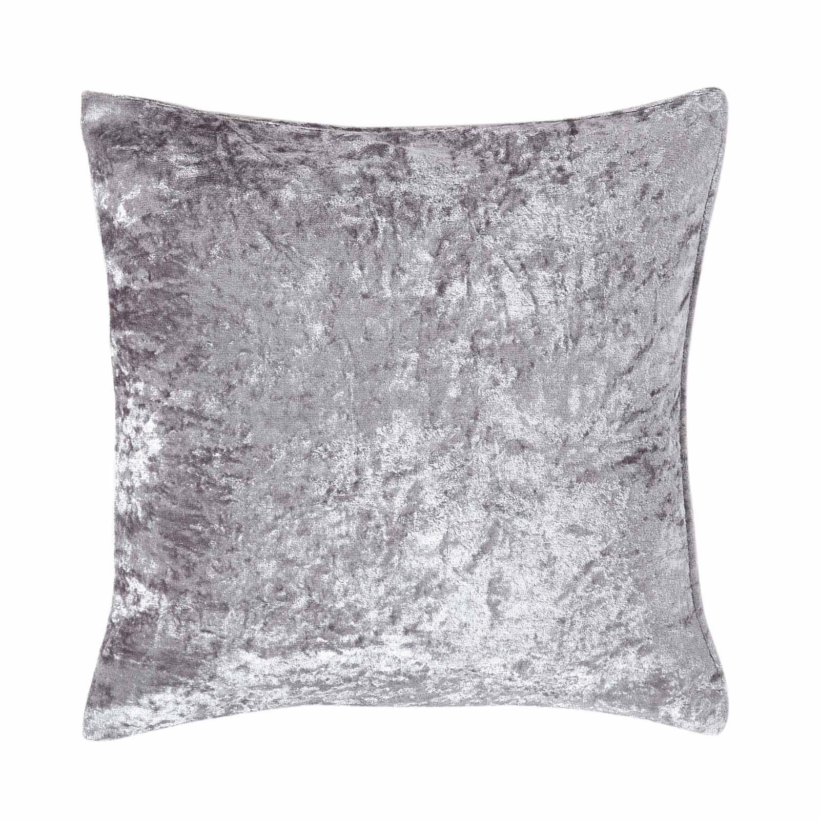 KISSENHÜLLE Pannesamt silber 60/60 cm - Silberfarben, Textil (60/60cm) - Homescapes